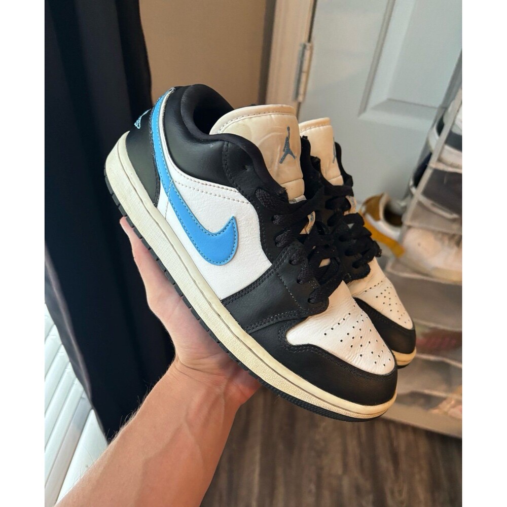 Air Jordan 1 Low Black University Blue White Size Women’s 8.5